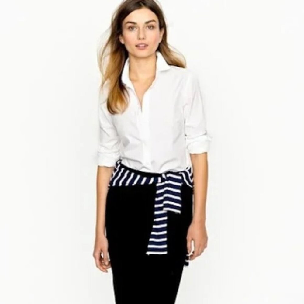 No. 2 pencil skirt in cotton twill - Picture 2 of 4